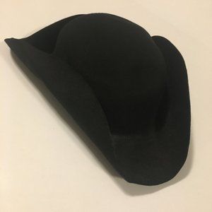 Colonial Tri-Corner / Tricorn Hat, Black